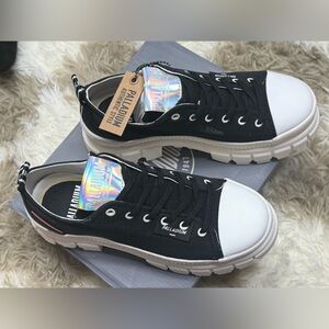 Palladium Monochrome Canvas Sneakers